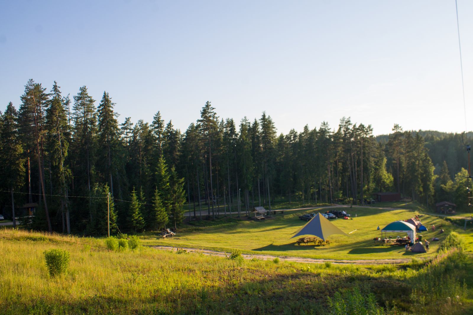 tent pitches in Gauja National park